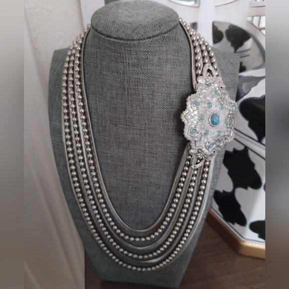 Multi Strand Tiered Necklace - Picture 11 of 16